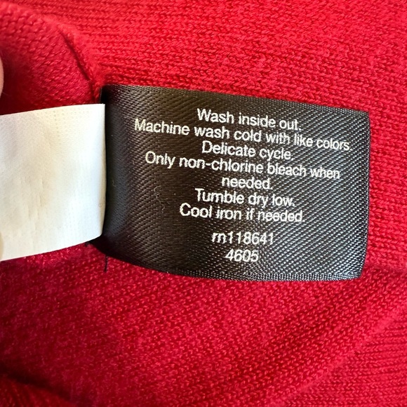 Lane Bryant Red long sleeve Cardigan Sweater EUC Size 26/28 - Picture 6 of 8